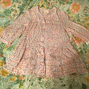 Long sleeve babydoll blouse